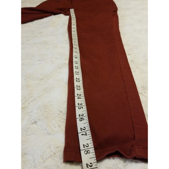 Nine West Pants Womens Size 10 Pull On Heidi Burgundy Stretch - Picture 5 of 12